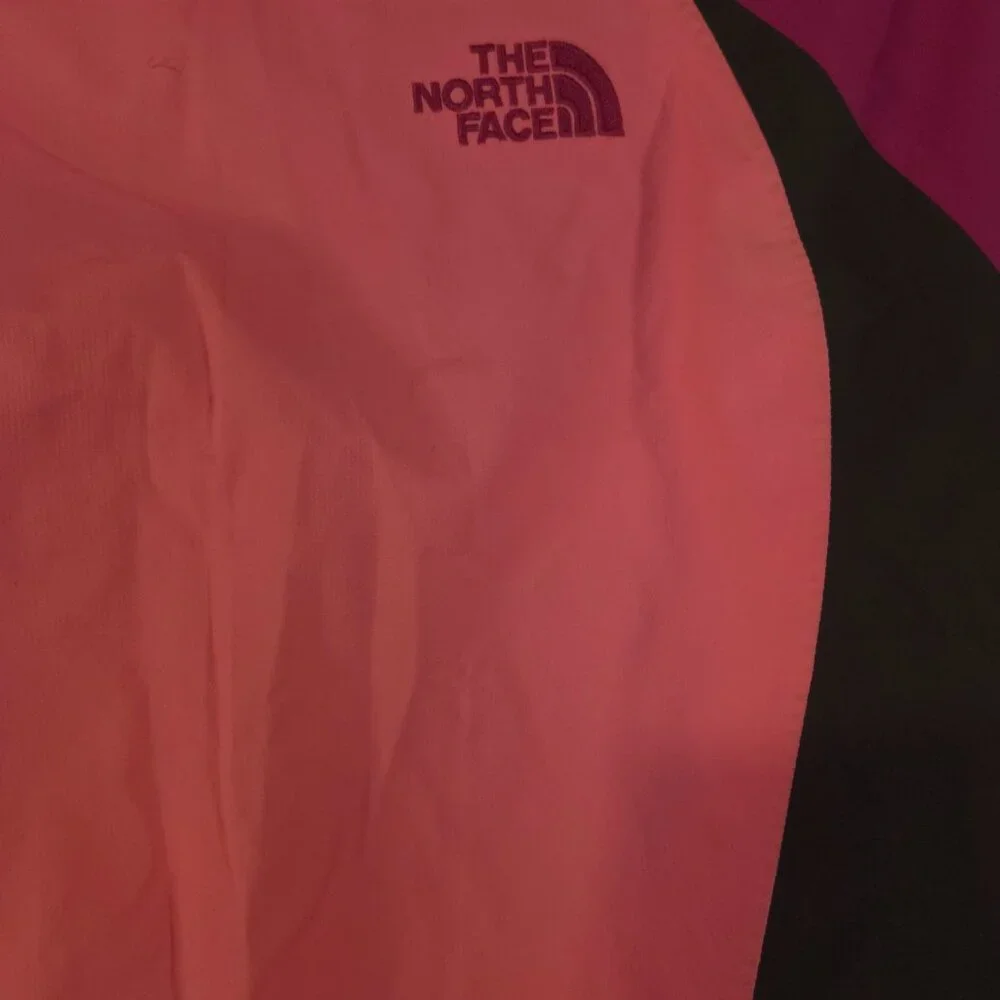 THE NORTH FACE Girls BRIGHT magenta PINK Black 3 in 1 WINTER JACKET Coat SIZE L - Picture 9 of 9